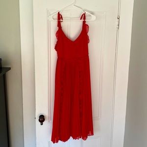 Lulu’s Red midi dress